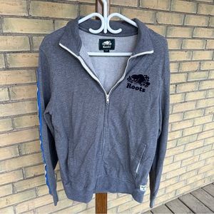 Roots Zip-Up Grey Sweater